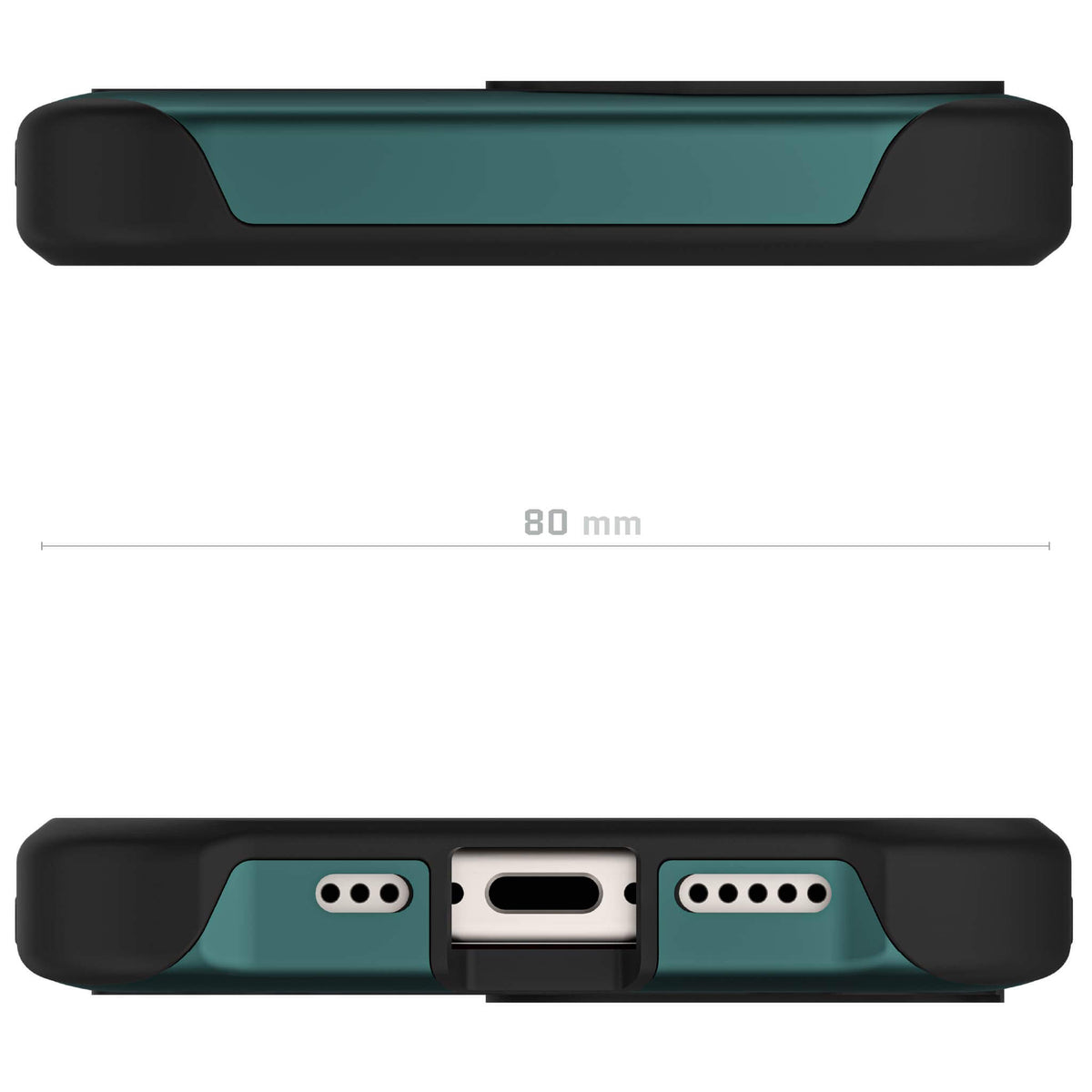 Clear Apple iPhone 15 Plus MagSafe Case Green