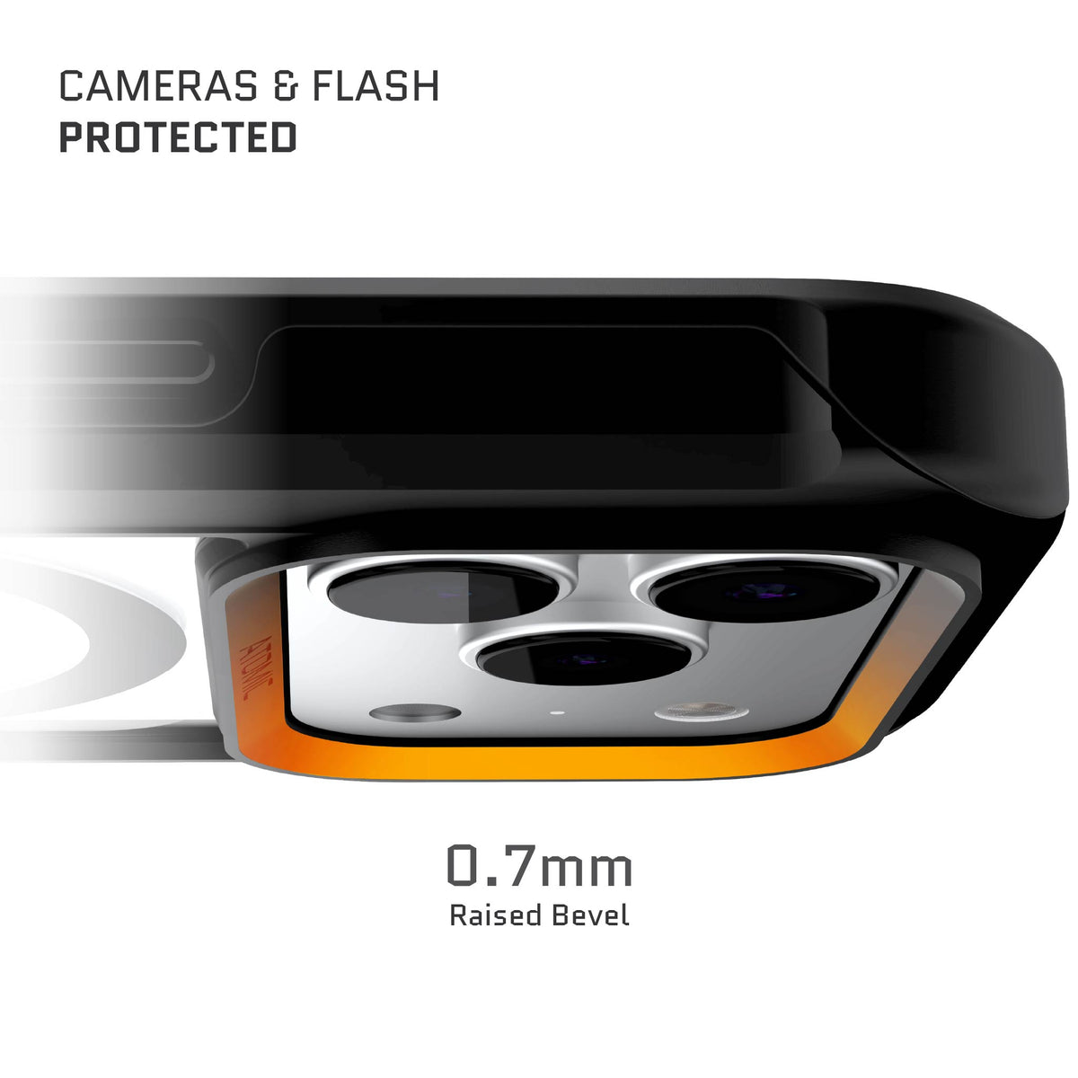 iPhone 18 Pro Max Case Clear Black Metal Aluminum MagSafe Protective Phone Cover