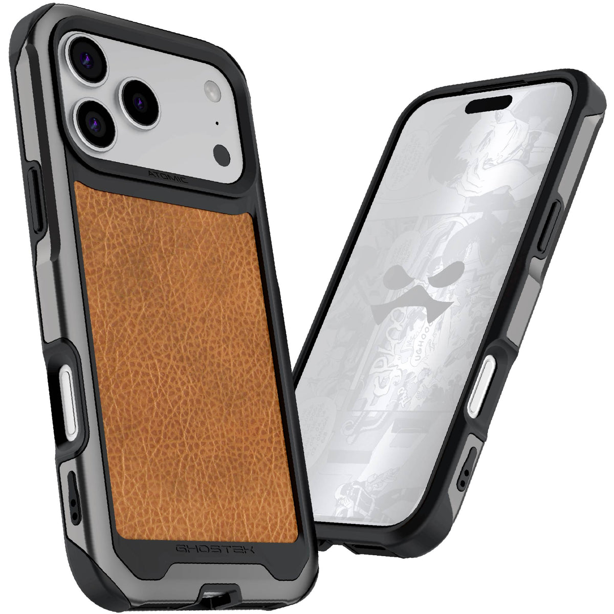 Apple iPhone 18 Pro Max Case Brown Leather Metal Aluminum MagSafe Protective Phone Cover