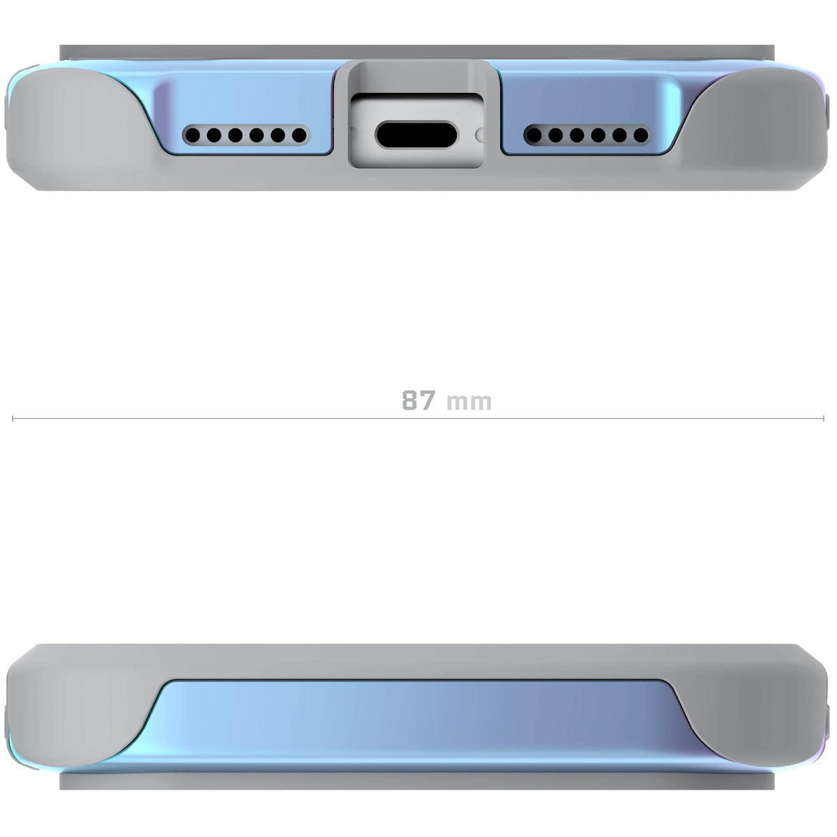 Apple iPhone 18 Pro Max Case Clear Prismatic Metal Aluminum MagSafe Protective Phone Cover
