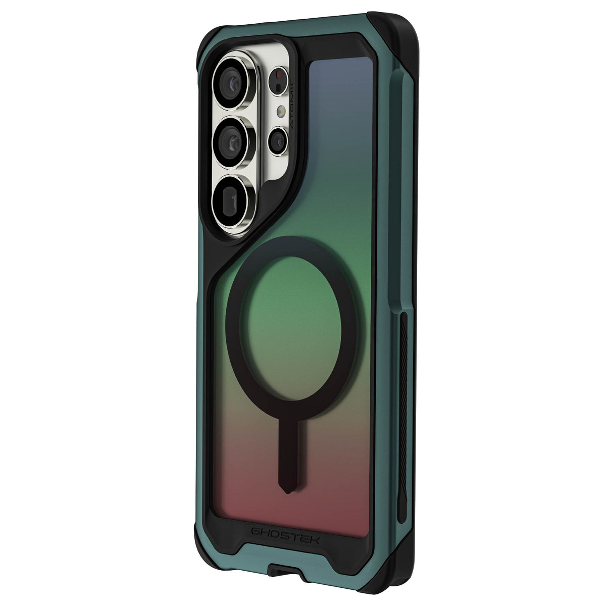 Galaxy S26 Ultra Case Clear Metal MagSafe Green