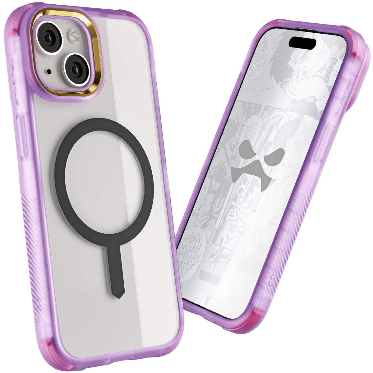 iPhone 15 Clear Case Purple