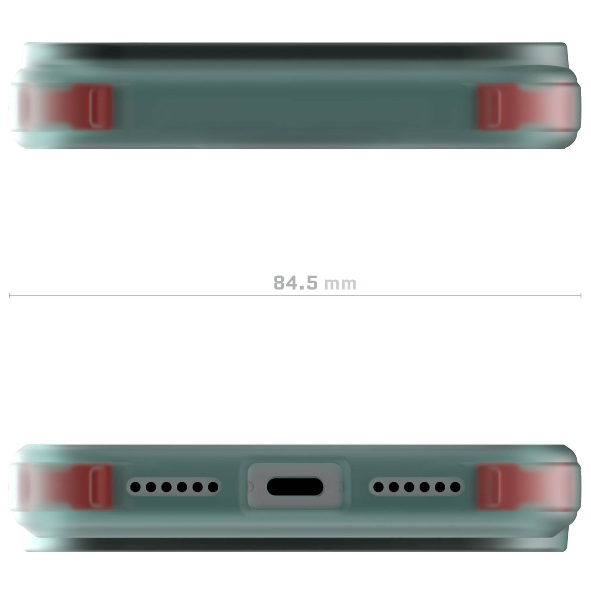 iPhone 17 Pro Max Case Teal Clear MagSafe