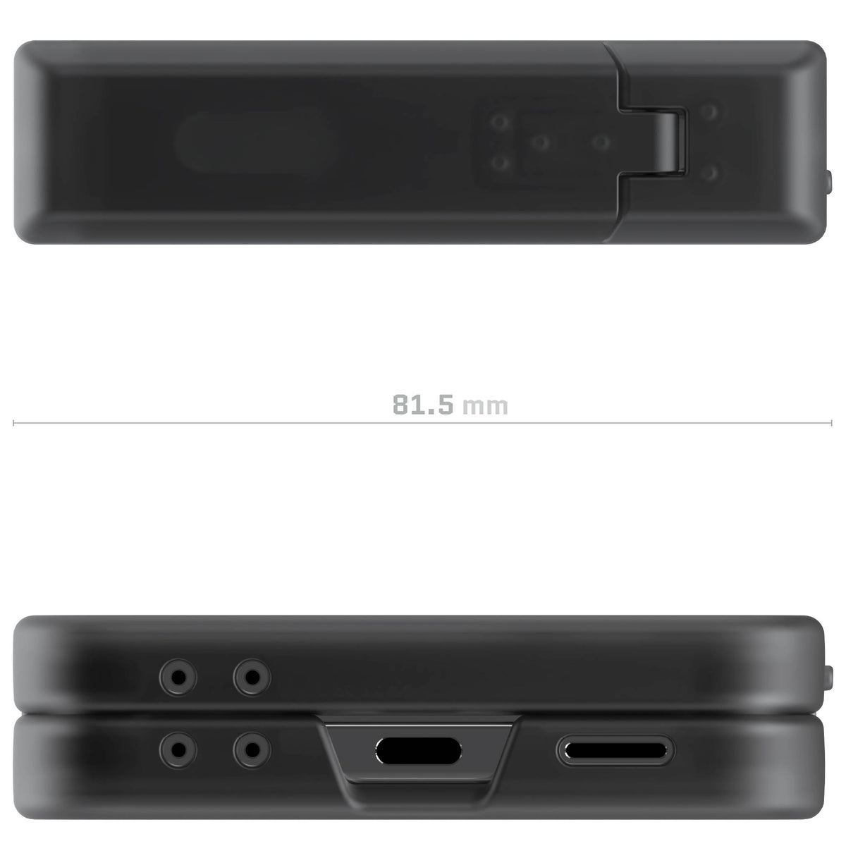 Samsung Galaxy Flip7 Case Smoke Matte Protective Phone Cover Magnetic MagSafe Kickstand