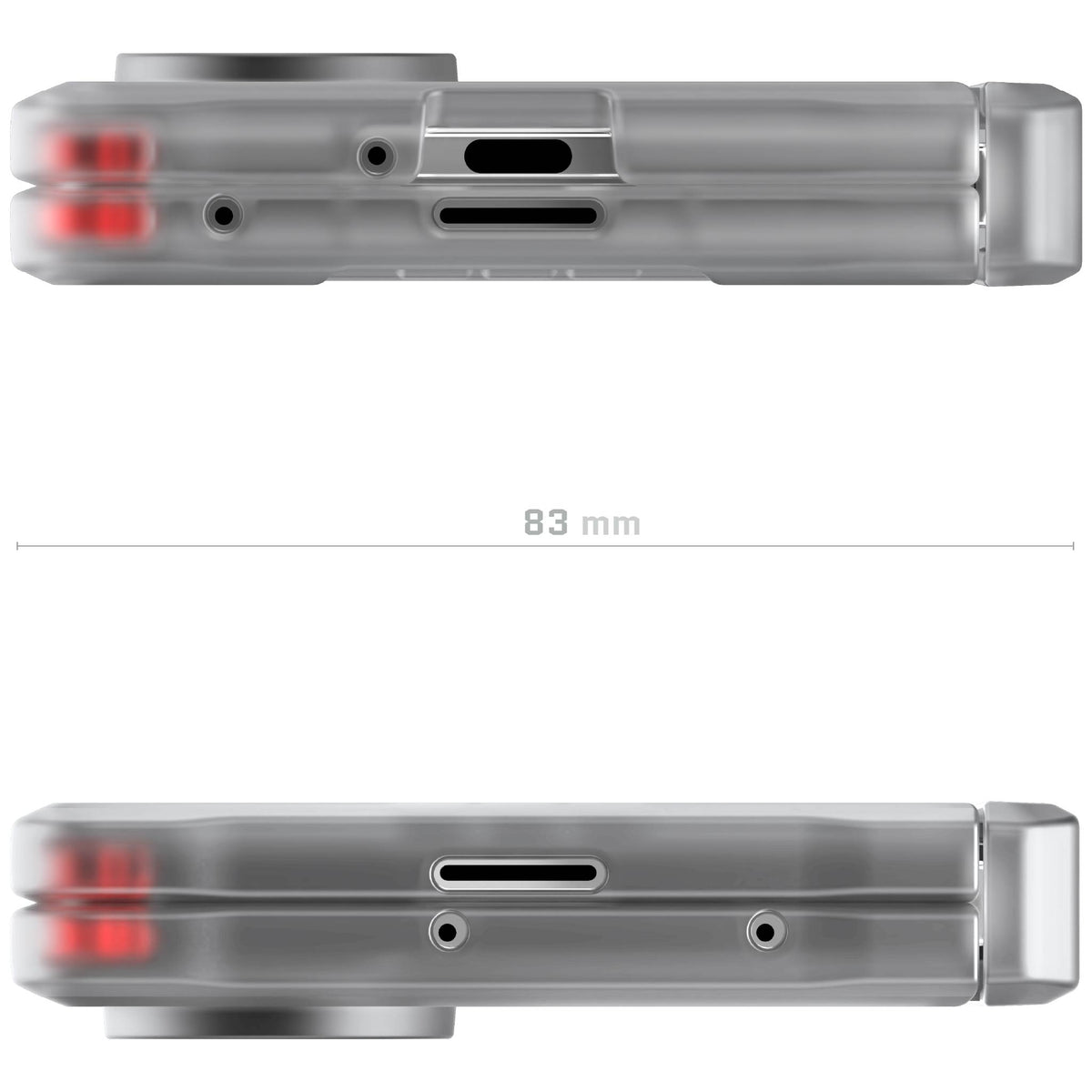 Samsung Fold 7 Clear Protective Phone Case MagSafe Kickstand Magnetic