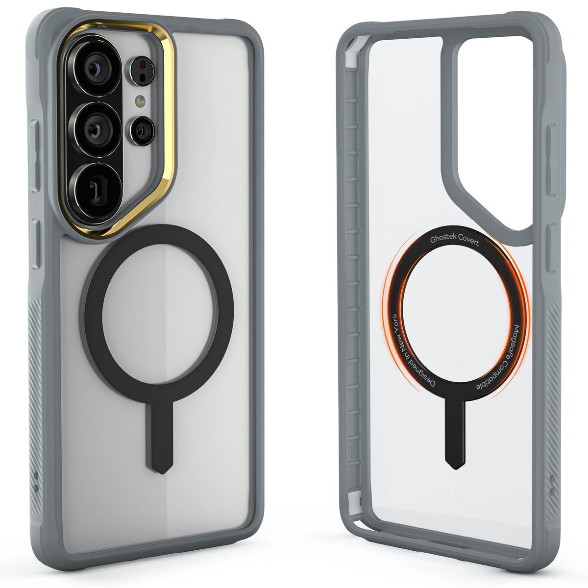 Galaxy S26 Ultra Clear Case MagSafe Protective Phone Cover Magnetic Ring Shockproof Premium Gray Limited Edition