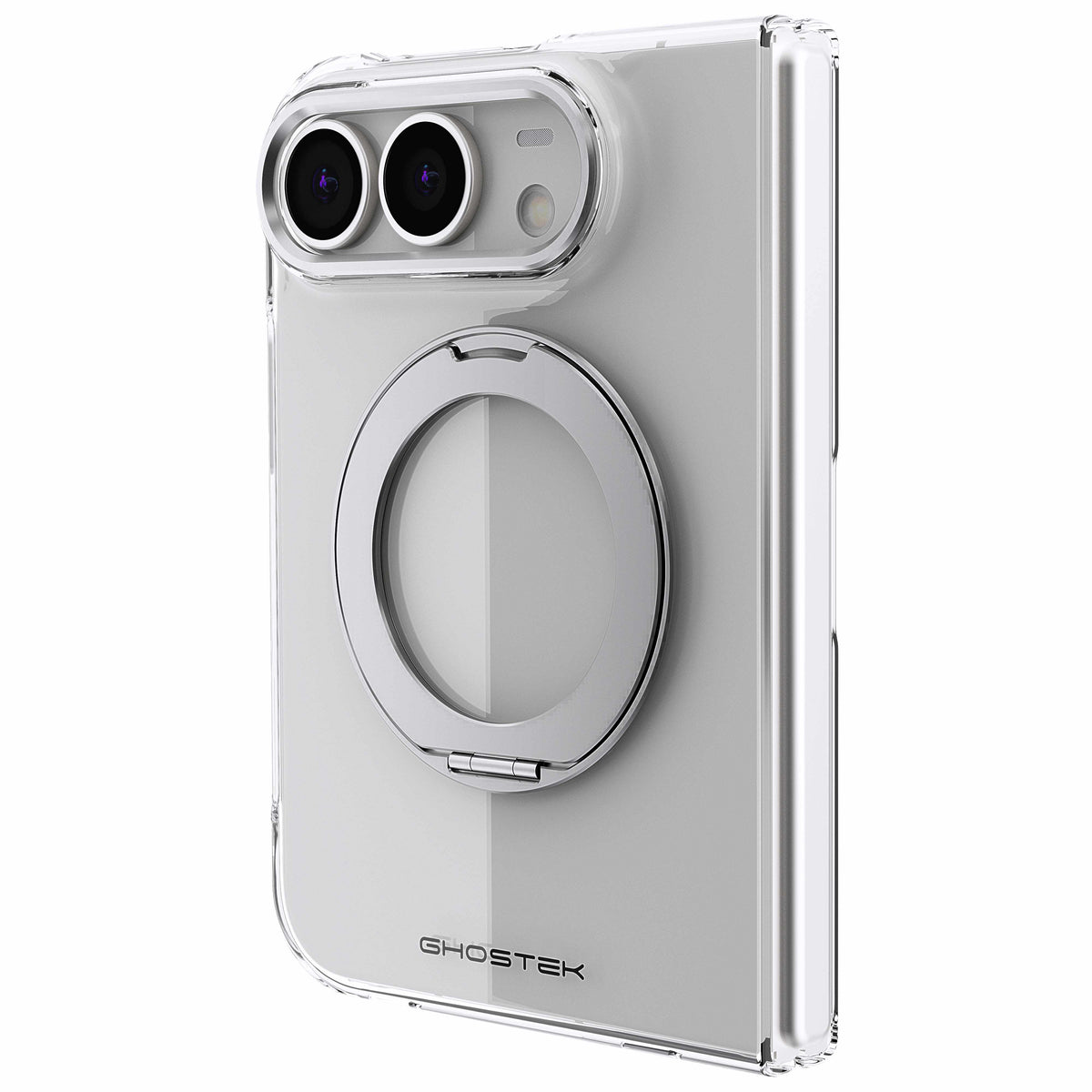 iPhone Duo Clear Case MagSafe Kickstand Silver