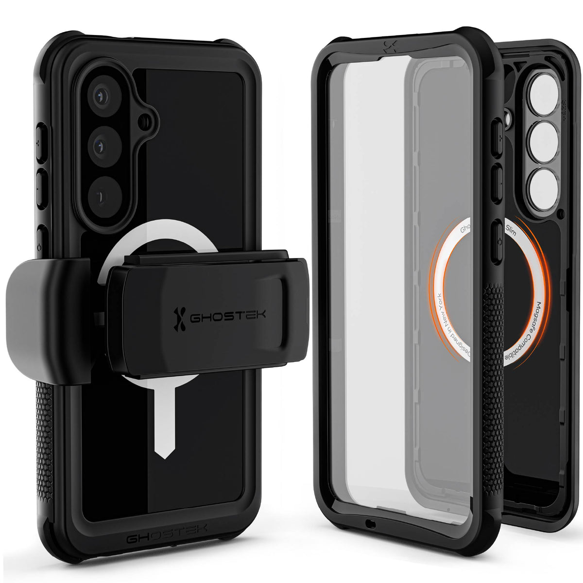 Galaxy S26 Plus Waterproof Case with Screen Protector, MagSafe and Belt Clip Holster Full Body Heavy Duty