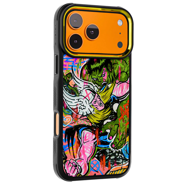 iPhone 17 Pro Max Case Thor vs Hulk
Spraypaint Art Collab Artwork Phone Cover MagSafe Doped Out M Artist