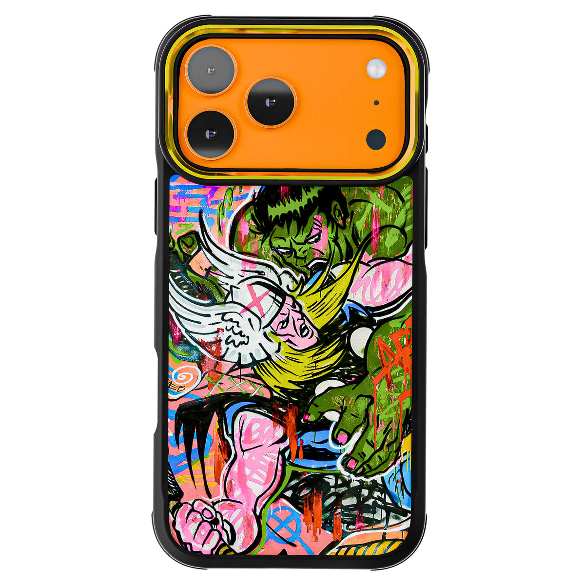 iPhone 18 Pro Max Case Thor vs Hulk
Spraypaint Art Collab Artwork Phone Cover MagSafe Doped Out M Artist