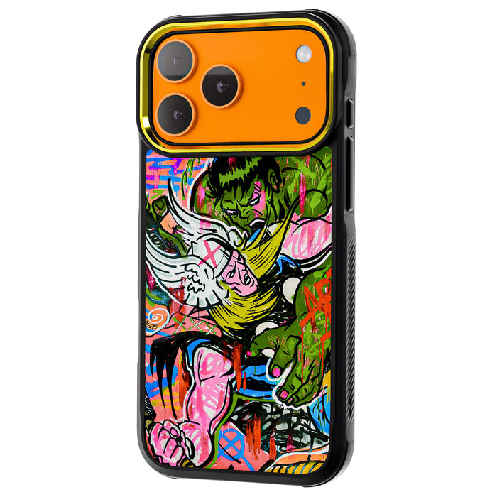 iPhone 17 Pro Max Case Thor vs Hulk
Spraypaint Art Collab Artwork Phone Cover MagSafe Doped Out M Artist
