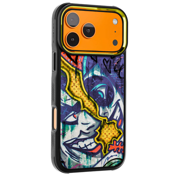 iPhone 17 Pro Max Case Joker & Harley Quinn Mad Love x Louis Vuitton Collab Artwork Phone Cover MagSafe Doped Out M Artist