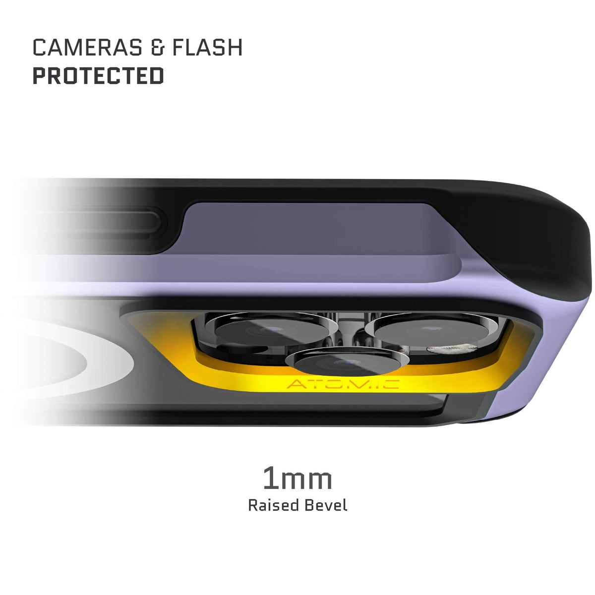 MagSafe iPhone 15 Pro Max Clear Case Purple