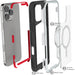 iPhone 16 Pro Max Silver MagSafe Case Clear Protective Phone Cover Metal Aluminum