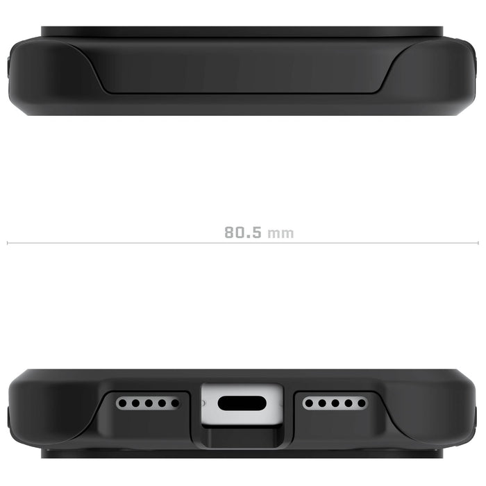 Apple iPhone 17 Pro Case Black MagSafe Aluminum Metal Bumper Clear Protective Phone Cover