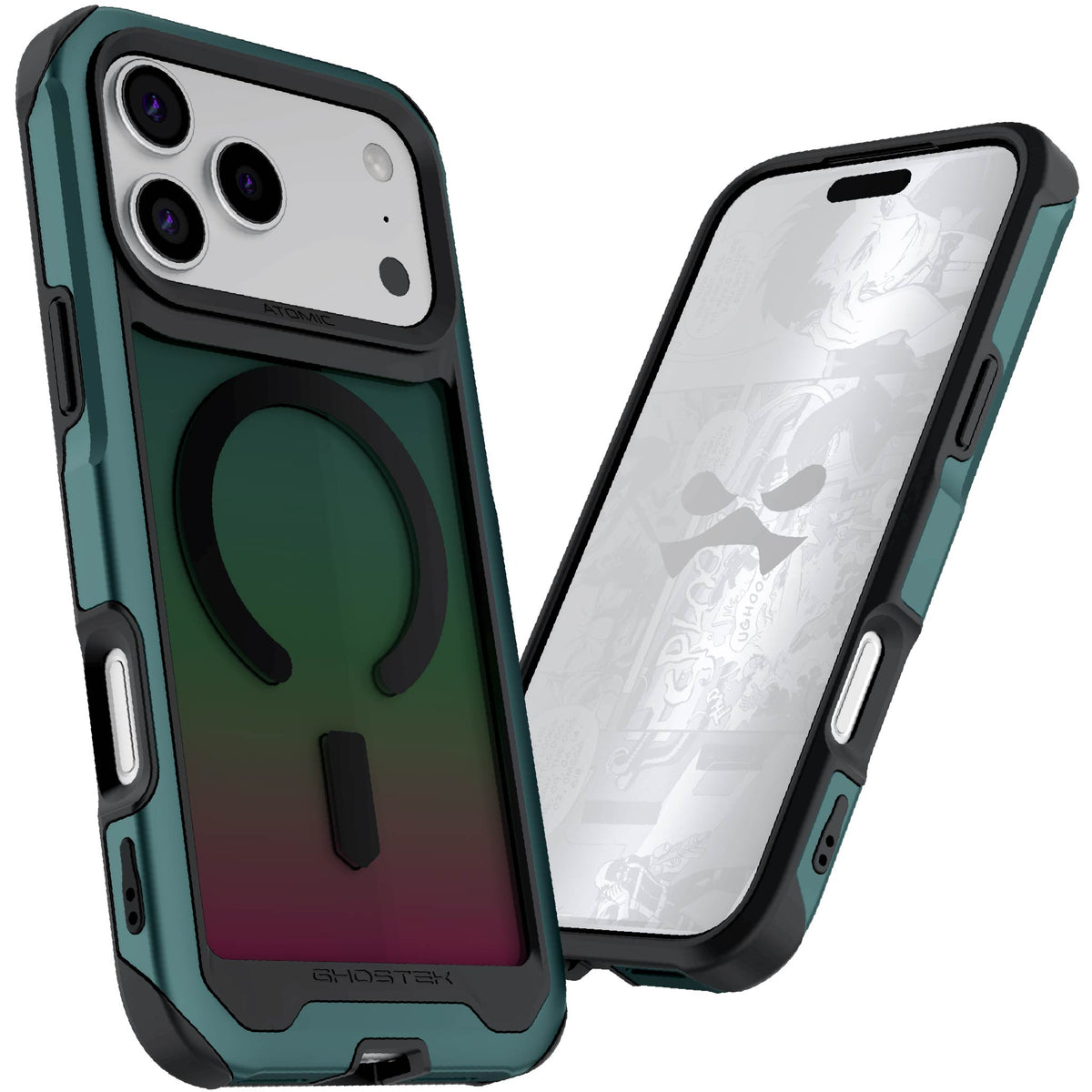 Apple iPhone 18 Pro Max Case Clear Green Metal Aluminum MagSafe Protective Phone Cover