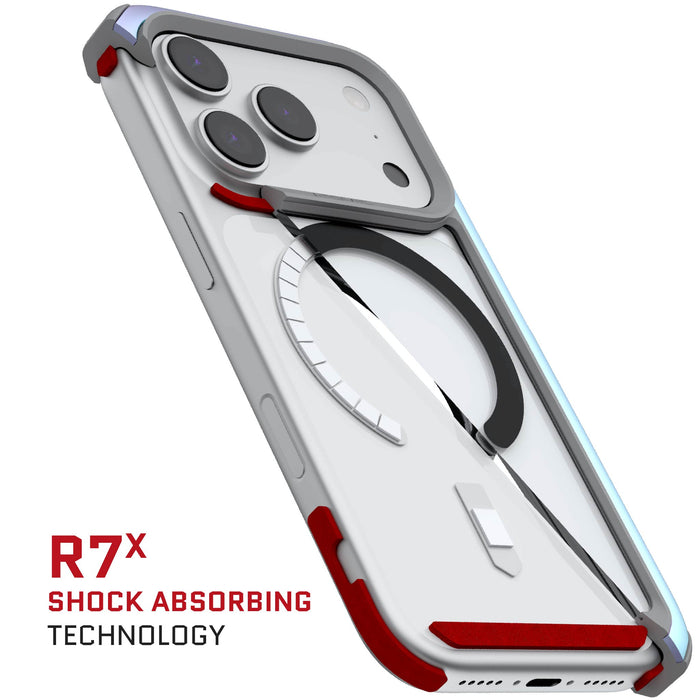 iPhone 17 Pro Case Prismatic MagSafe Aluminum Metal Bumper Clear Protective Phone Cover