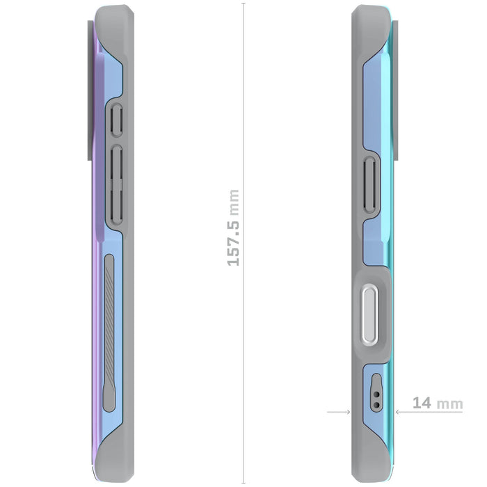 iPhone 17 Pro Case Prismatic MagSafe Aluminum Metal Bumper Clear Protective Phone Cover