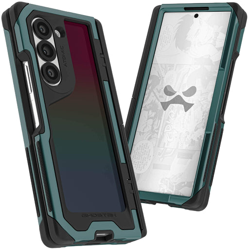 Samsung Galaxy Z Fold 6 Green Case with Kickstand 