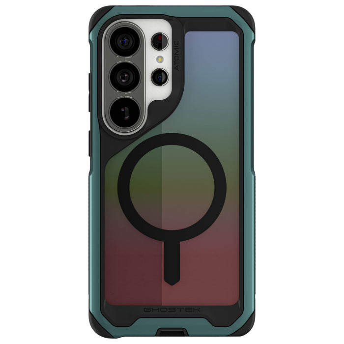 Galaxy S26 Ultra Case Clear Metal MagSafe Green