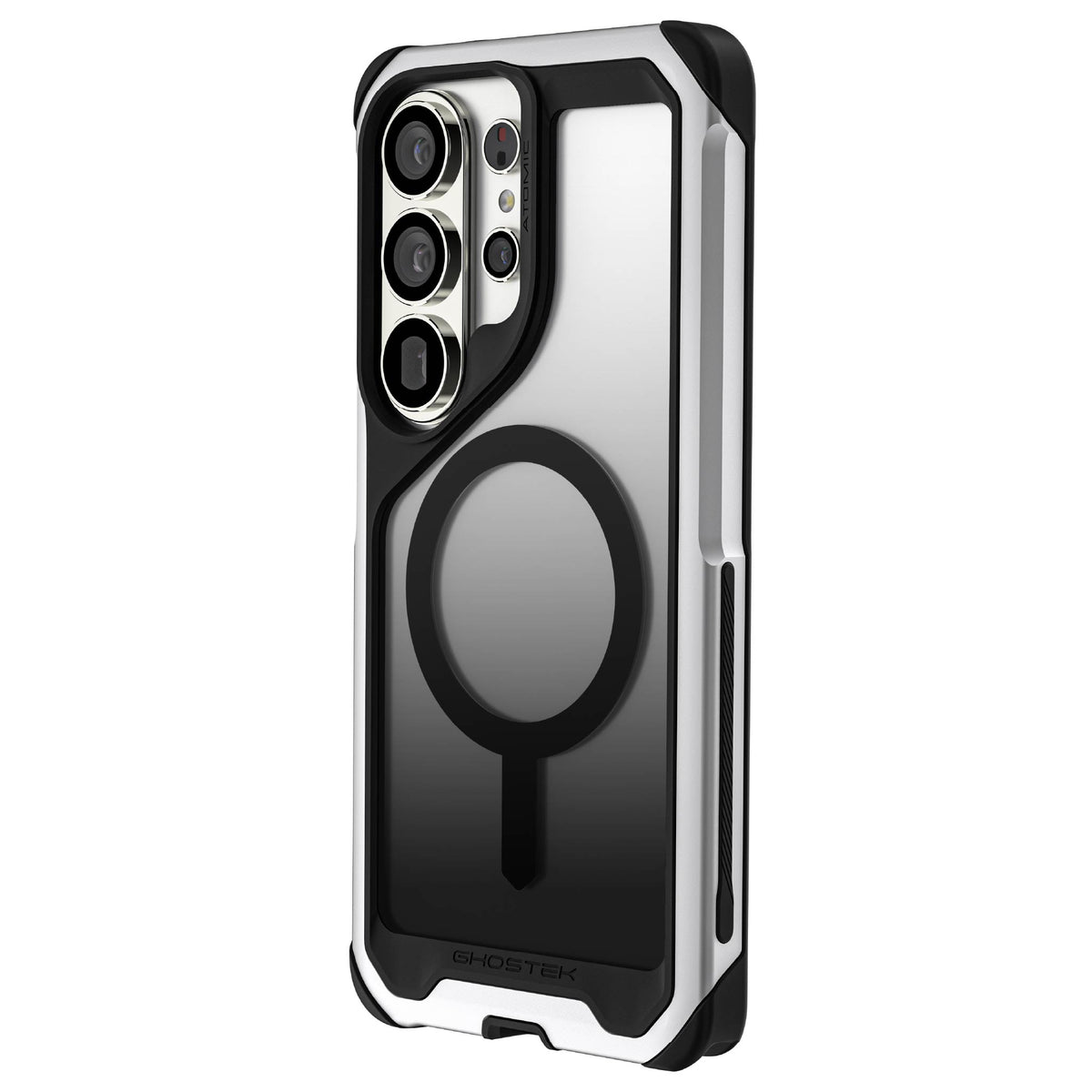Galaxy S26 Ultra Case Clear Metal MagSafe Silver