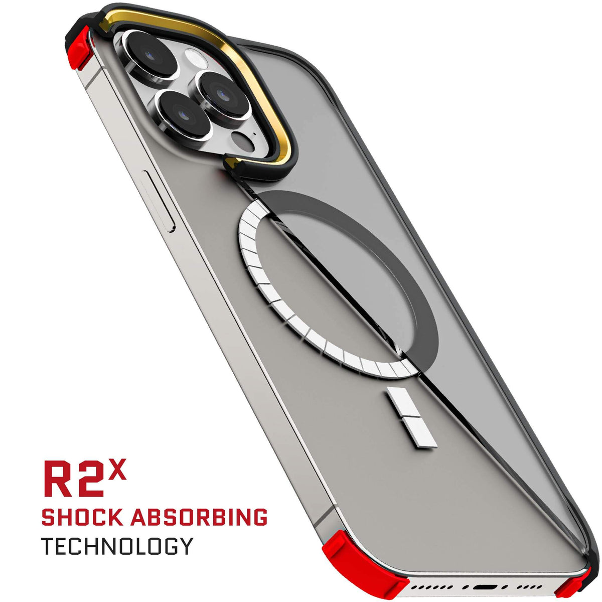 Apple iPhone 15 Pro Max Clear Case Black MagSafe