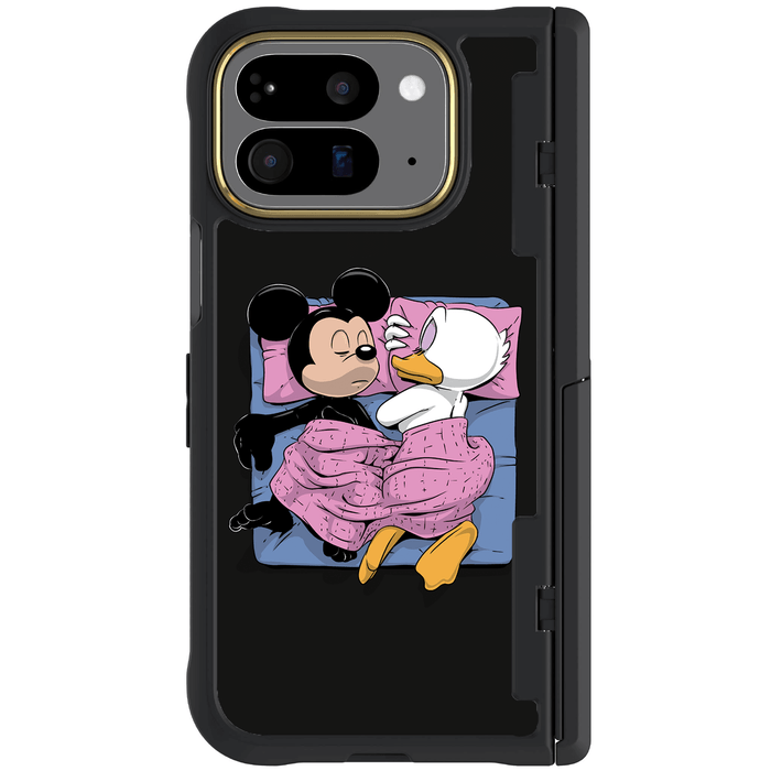 Google Pixel 10 Pro Fold Sleeping Together by RX Strip Artist Artwork Protective Phone Case Limited Edition Collab Cover