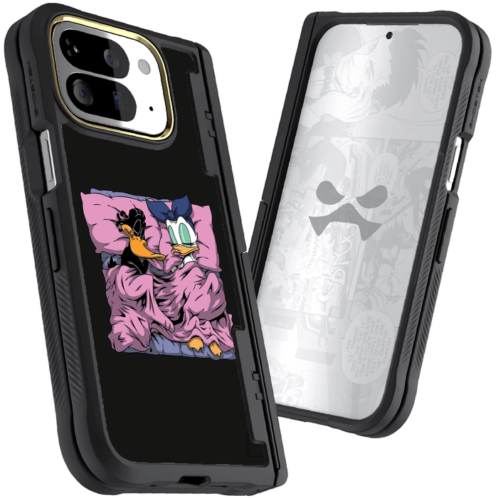 Pixel 10 Pro Fold Sleeping Together Plastic Edition by RX Strip Artist Artwork Protective Phone Case Limited Edition Collab Cover