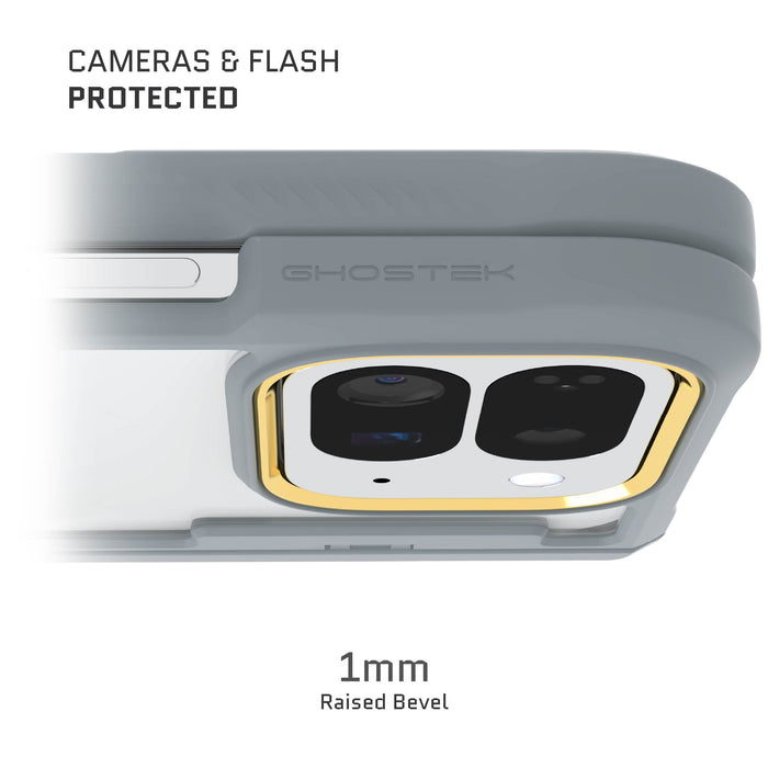 Pixel 10 Pro Fold Case Gray Clear Protective Phone Cover Kickstand Hinge Protection Shockproof