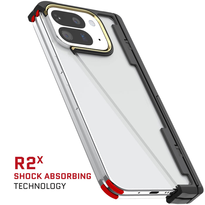 Google Pixel 10 Pro Fold Case Black Clear Protective Phone Cover