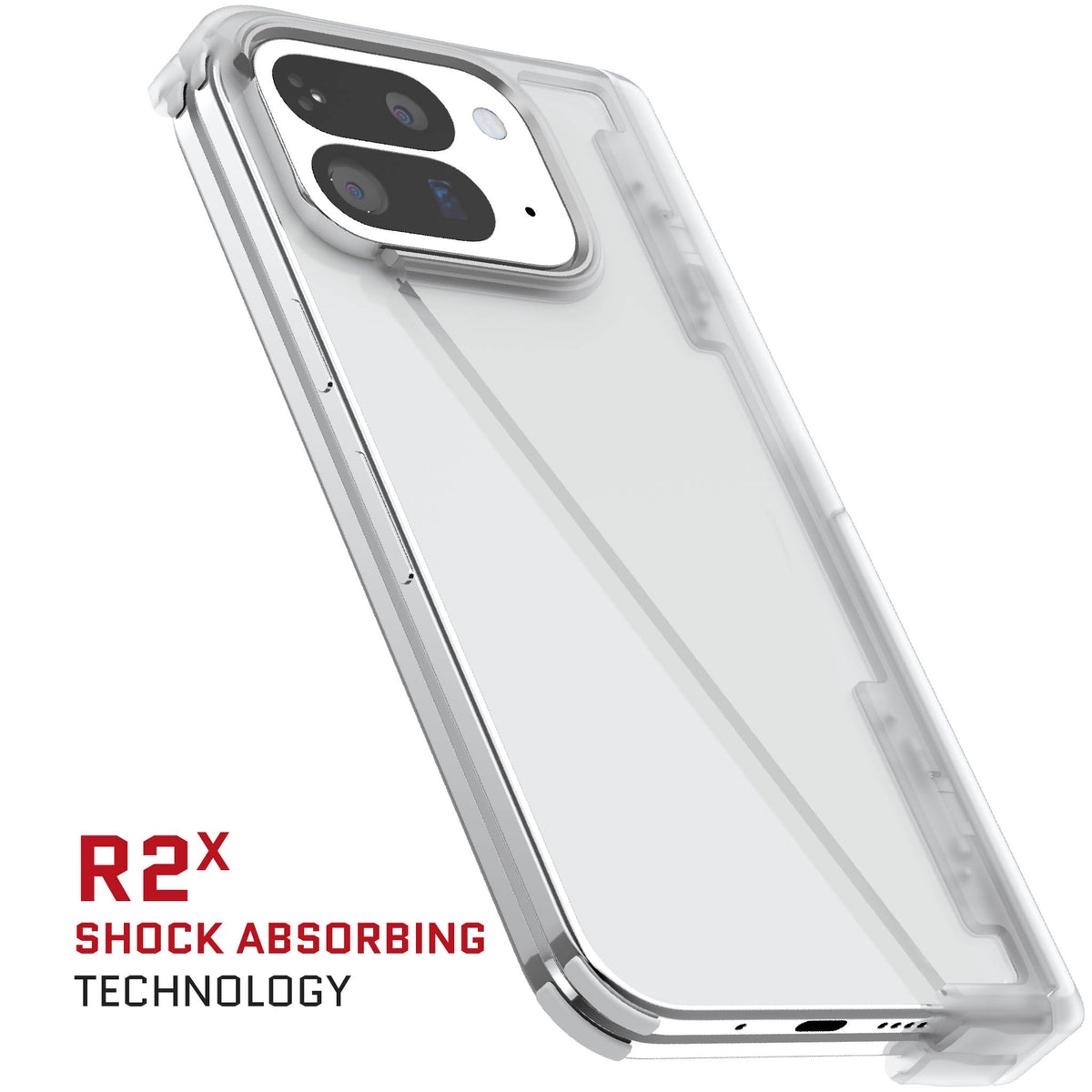 Google Pixel 10 Pro Fold Case Clear Matte Protective Phone Cover Kickstand