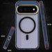 Pixel 11 Case Clear Blue MagSafe Magnetic Ring Protective Phone Cover