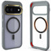 Pixel 11 Case Clear Gray MagSafe Magnetic Ring Protective Cover