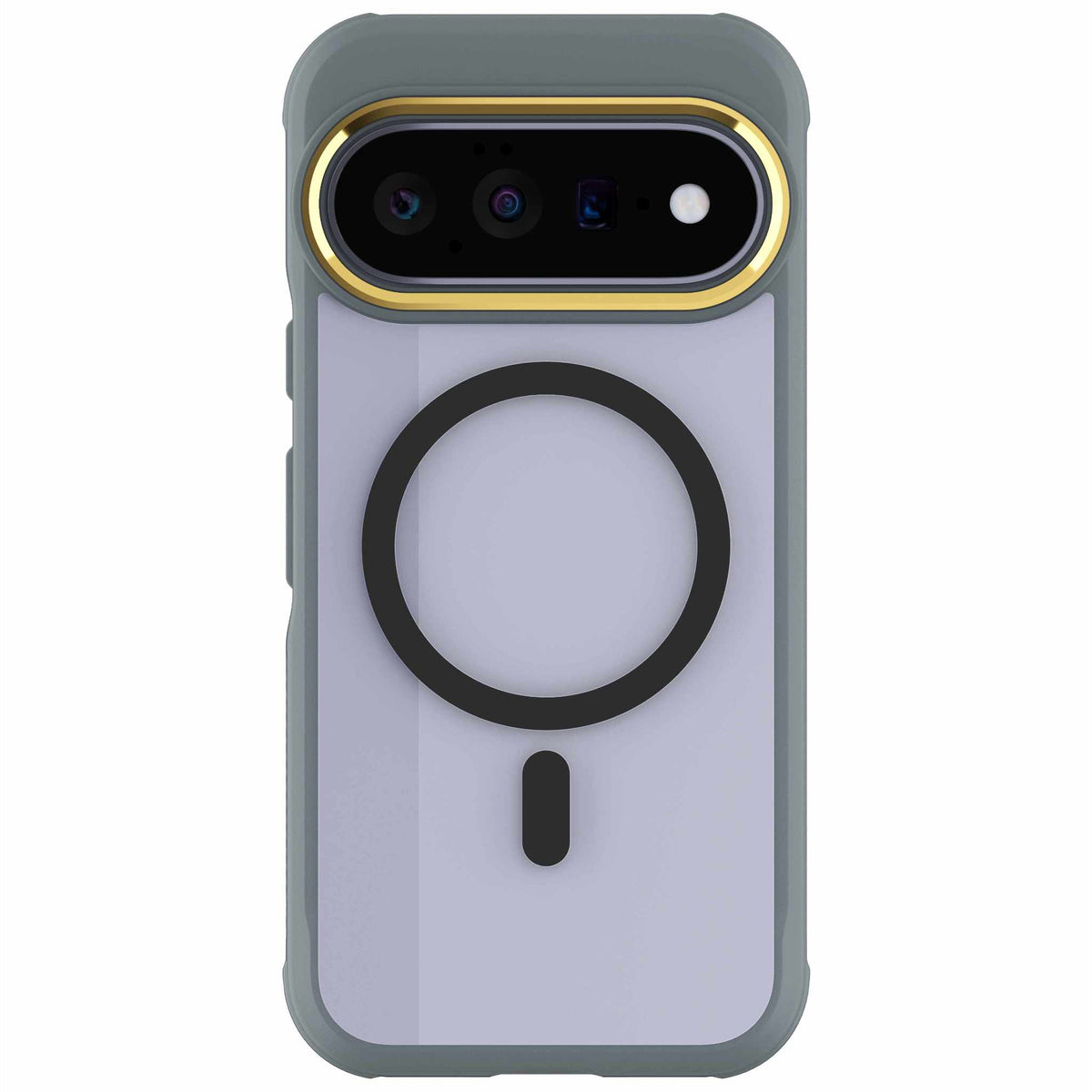 Pixel 11 Case Clear Gray MagSafe Magnetic Ring Protective Phone Cover