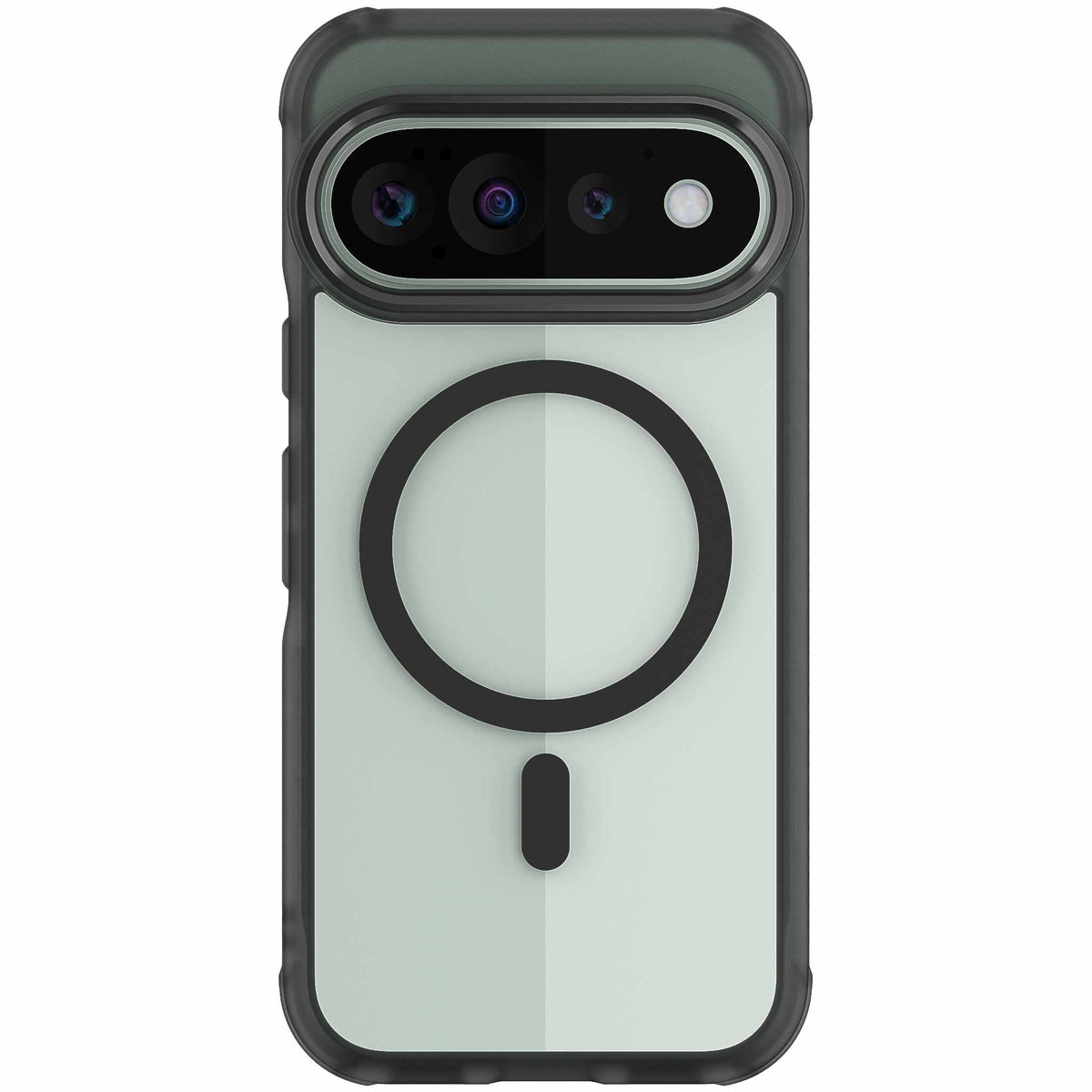 Google Pixel 11 Pro Case Clear Black Smoke MagSafe Magnetic Ring Protective Phone Cover