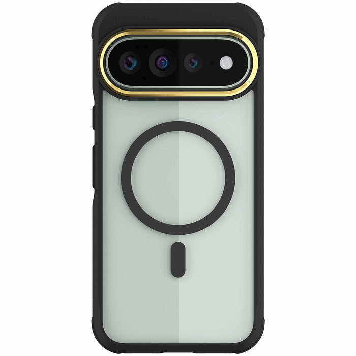 Google Pixel 11 Pro XL Case Clear Black MagSafe Magnetic Ring Protective Phone Cover