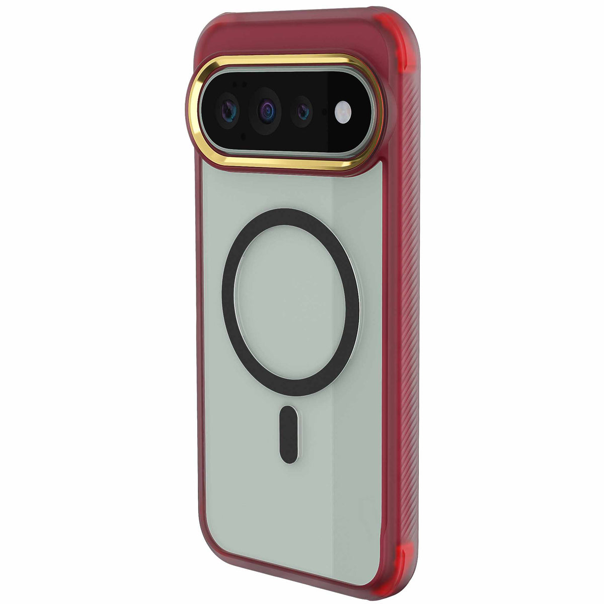 Google Pixel 11 Pro XL Case Clear Red