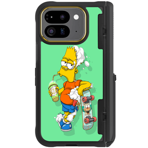 Pixel 9 Pro Fold DECONSTRUCTED BART by Dhani Barragán Artist Artwork Protective Phone Case Limited Edition Collab Cover