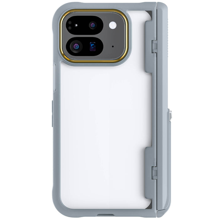 Google Pixel 9 Pro Fold Phone Case Grey Kickstand Hinge Cover