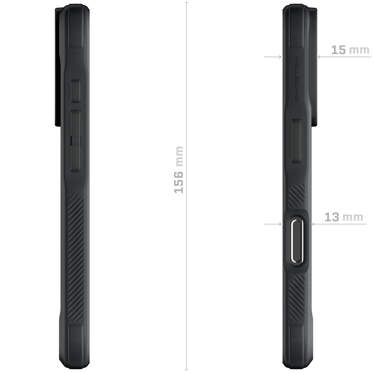 iPhone 16 Pro MagSafe Protective Phone Case Clear Black Cover Magnetic Silicone Gel