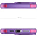 Apple iPhone 16 Pro Max Clear Purple Protective Phone Case MagSafe Magnetic Silicone Gel