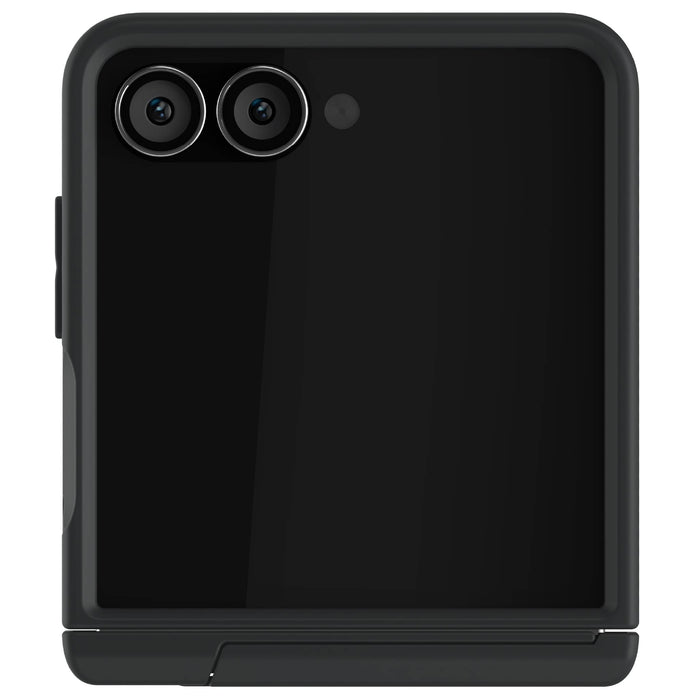 Samsung Z Flip 7 Case Black Protective Phone Cover Magnetic MagSafe Kickstand