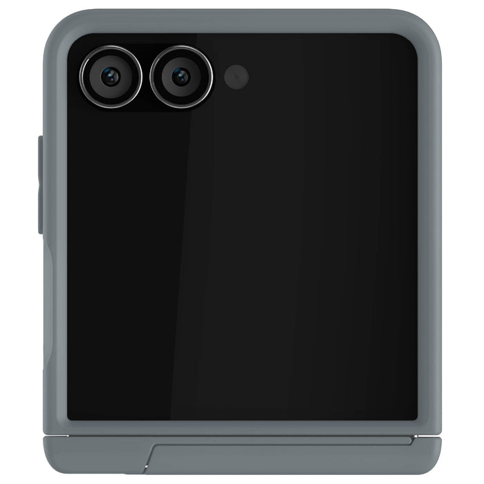 Samsung Galaxy Z Flip 7 Case Grey Protective Phone Cover Magnetic MagSafe Kickstand