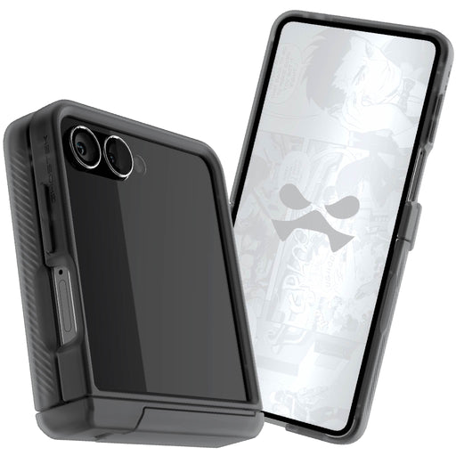 Samsung Galaxy Z Flip 7 Case Smoke Matte Protective Phone Cover Magnetic MagSafe Kickstand