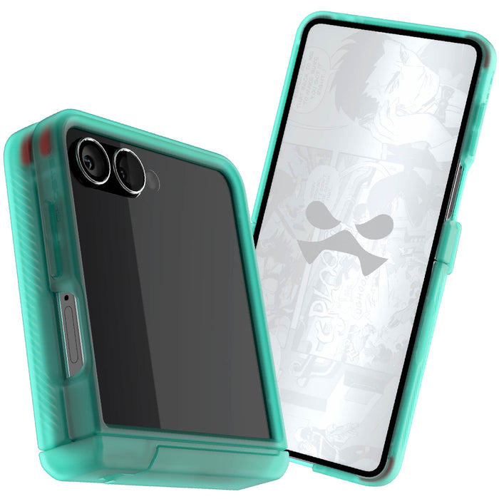 Samsung Galaxy Flip 7 Case Teal Protective Phone Cover Magnetic MagSafe Kickstand