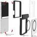 Galaxy Z Flip 7 Case Black Protective Phone Cover Magnetic MagSafe Kickstand