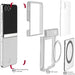 Z Flip 7 Clear Protective Phone Case Magnetic MagSafe Kickstand