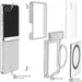 Samsung Flip7 Case Clear Protective Phone Cover Magnetic MagSafe Kickstand
