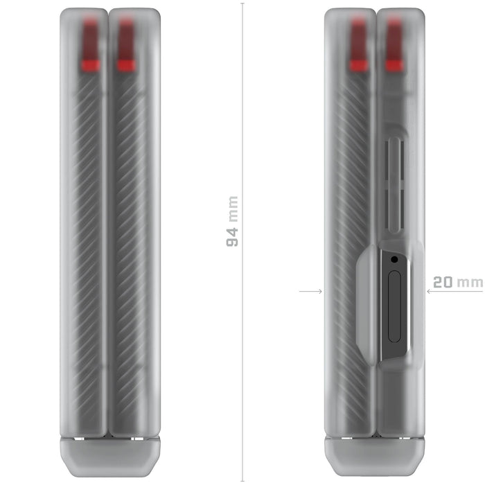 Samsung Flip7 Clear Protective Phone Case Magnetic MagSafe Kickstand