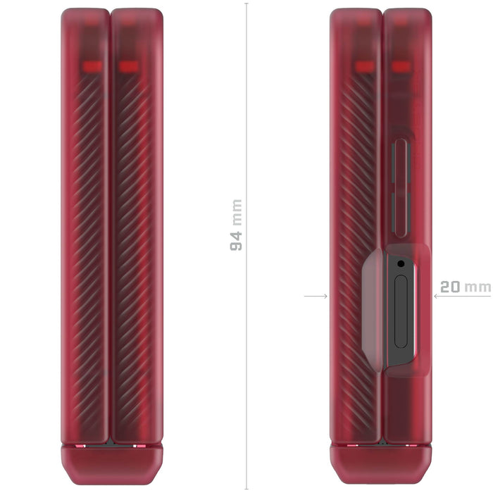 Galaxy Flip 7 Case Red Protective Phone Cover Magnetic MagSafe Kickstand